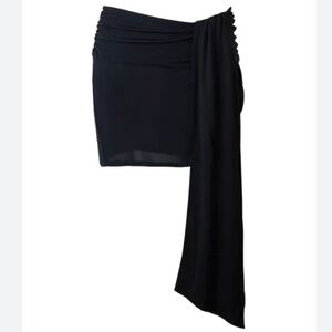 ASTA RESORT Chloe Mini Skirt in black NWT size XS